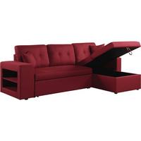 ECKSOFA axel Rot/Gelb - Rot, Textil (146/233cm) - Habitat Garten