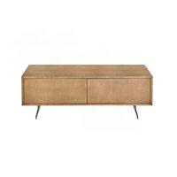 LOWBOARD GALA Gold Holz - Goldfarben, Holz/Metall (120/40/60cm) - KAWOLA