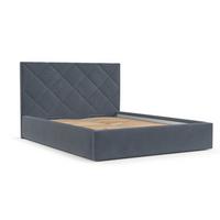 POLSTERBETT Torno 180/200 cm Blau im Asti Stoff - Blau/Schwarz, Holz/Holzwerkstoff (180/200cm) - AltaBeds