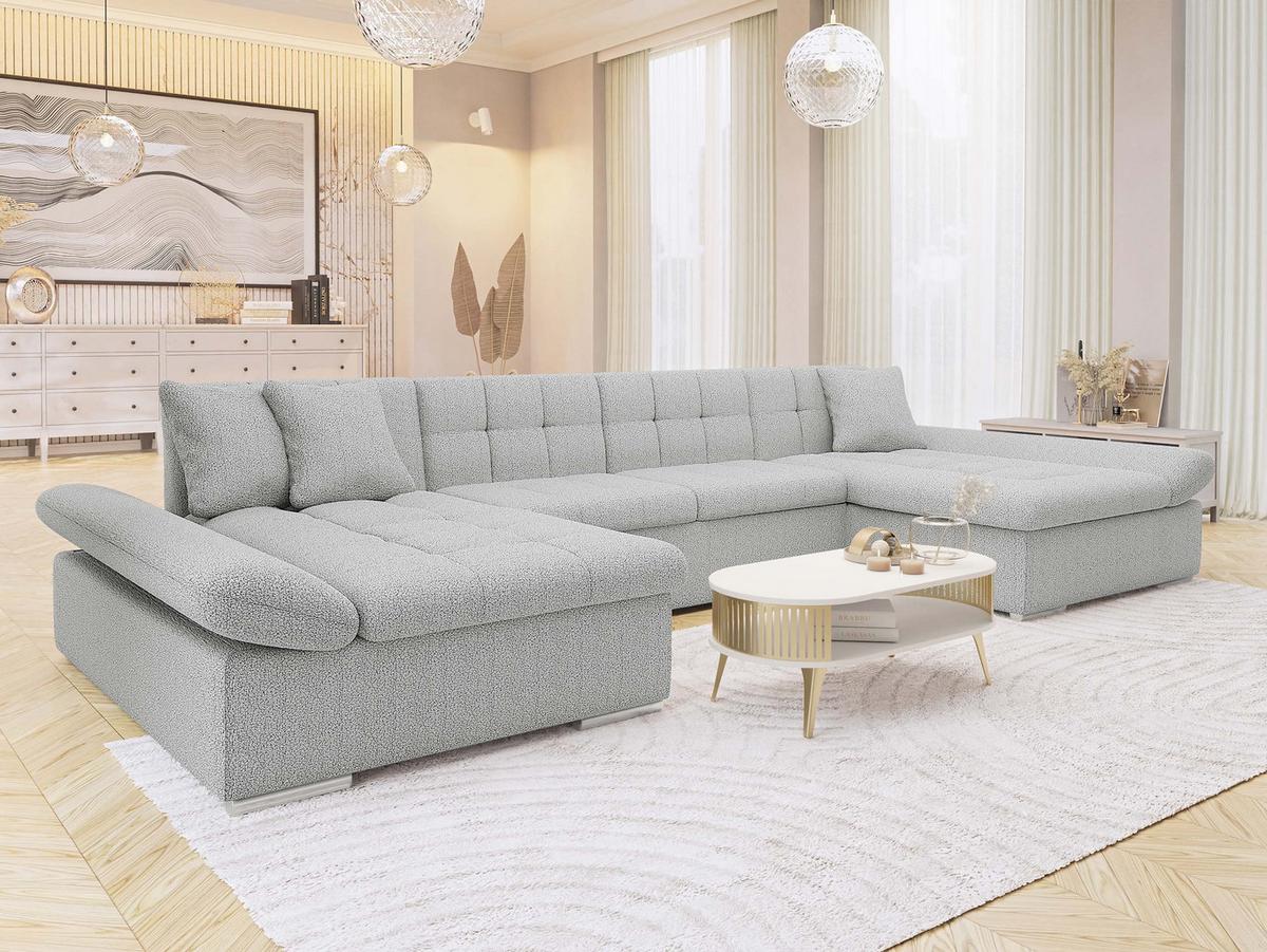WOHNLANDSCHAFTEN Alia Premium - Grau, Holz/Textil (360/75/160cm) - MIRJAN24