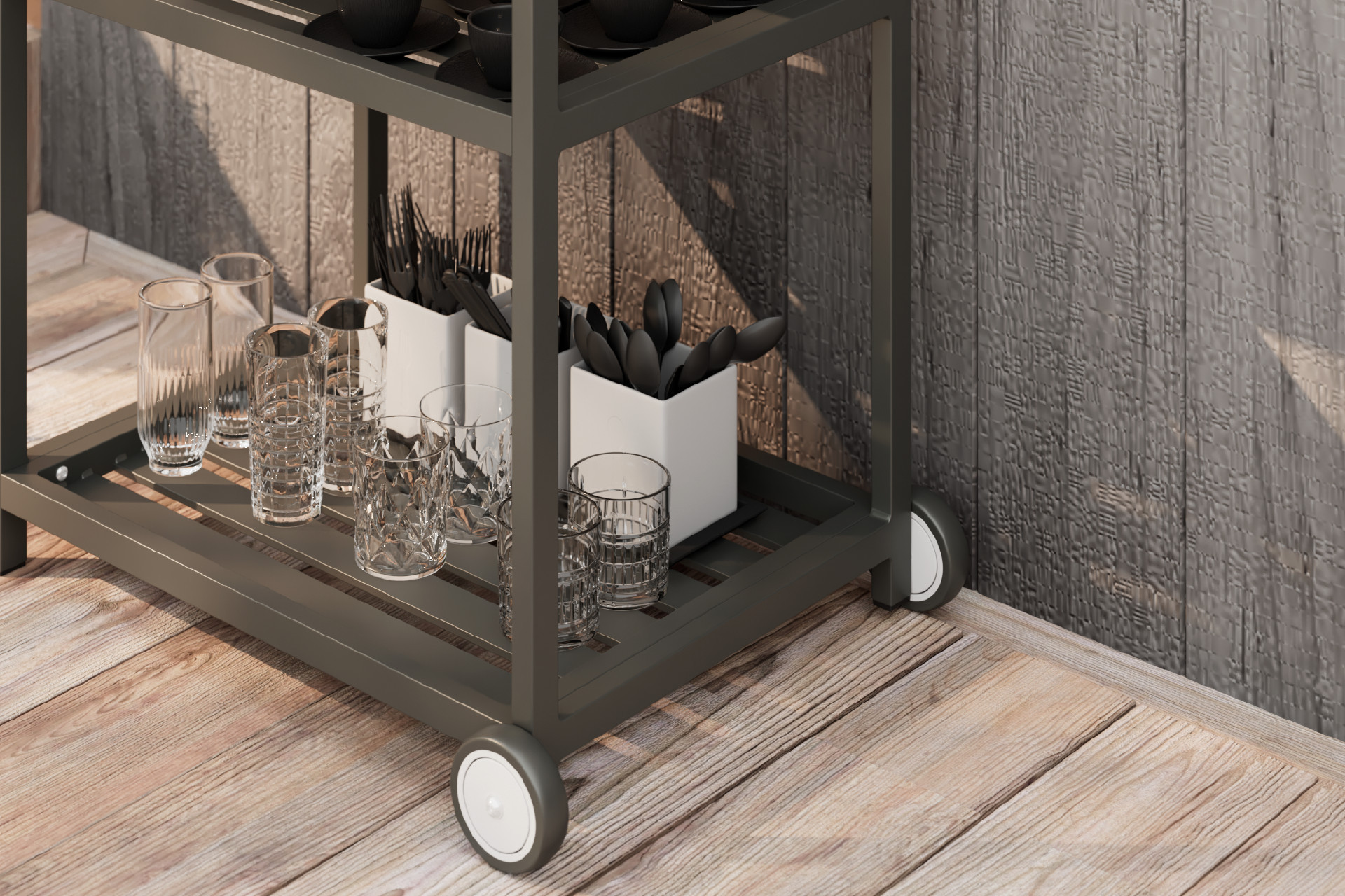 Outdoorküche rollbar Bügelgriff 