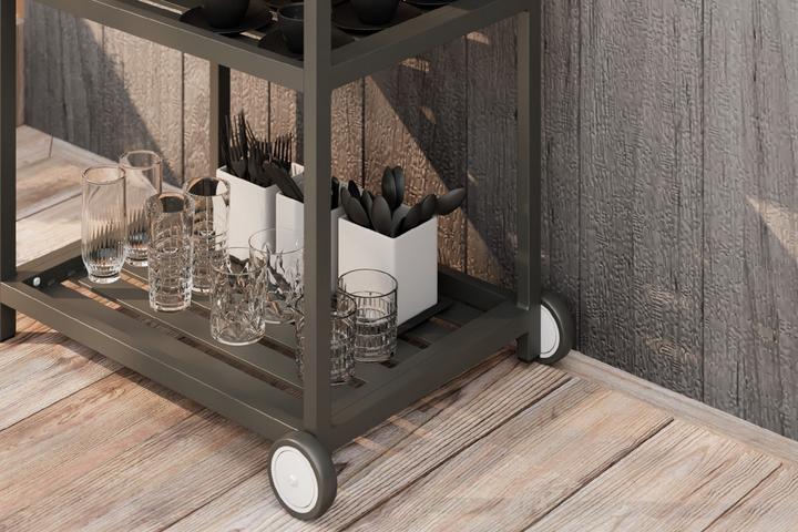 Outdoorküche rollbar Bügelgriff