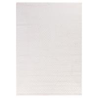 TEPPICH Kurzflor ILLER in Creme, mit 3D-Design, aus Jute, Florhöhe 12 mm, 80 x 150 cm - Beige, Textil (150/80cm) - KADIMA DESIGN