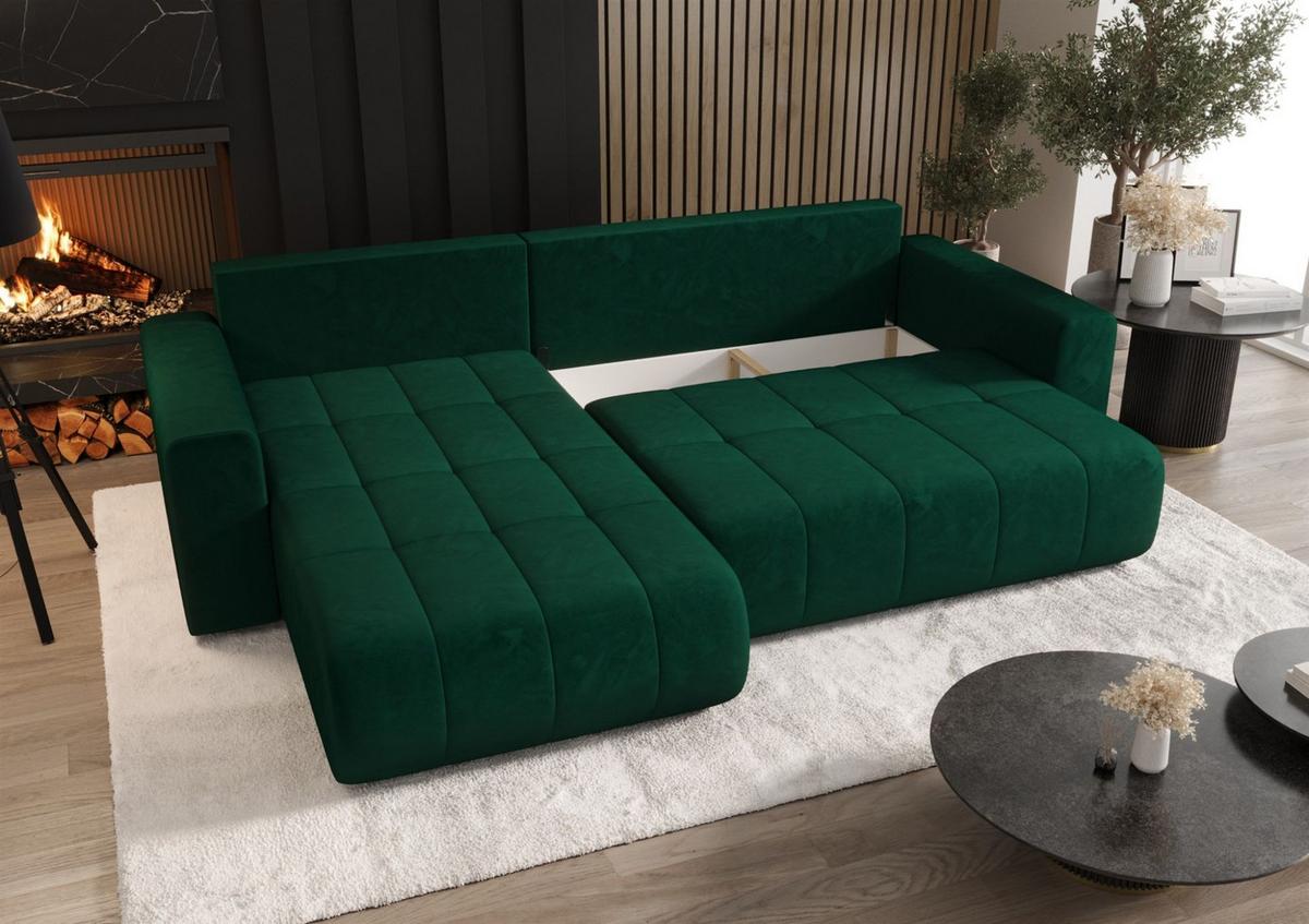 ECKSOFA Camila - Creme, Holzwerkstoff/Textil (280/185cm) - Fun Möbel
