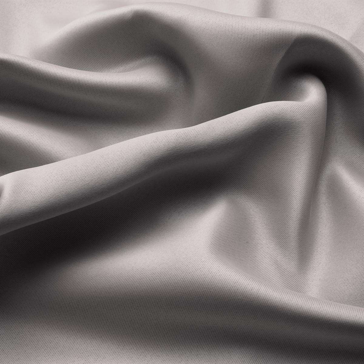 VORHANG Amelie BO mit Öse 140x245cm Grau (2tlg) - Grau, Textil (140/245/1cm) - Beautissu 