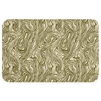 BADEMATTE Abstrakt - Marmor - Grün 60x40 cm - Dunkelgrün, Textil (60/40cm) - OnlyWow