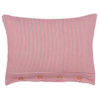 DEKOKISSEN Rot 40/60 cm Aalita - Rot/Weiß, Textil (40/60/12cm) - Beliani