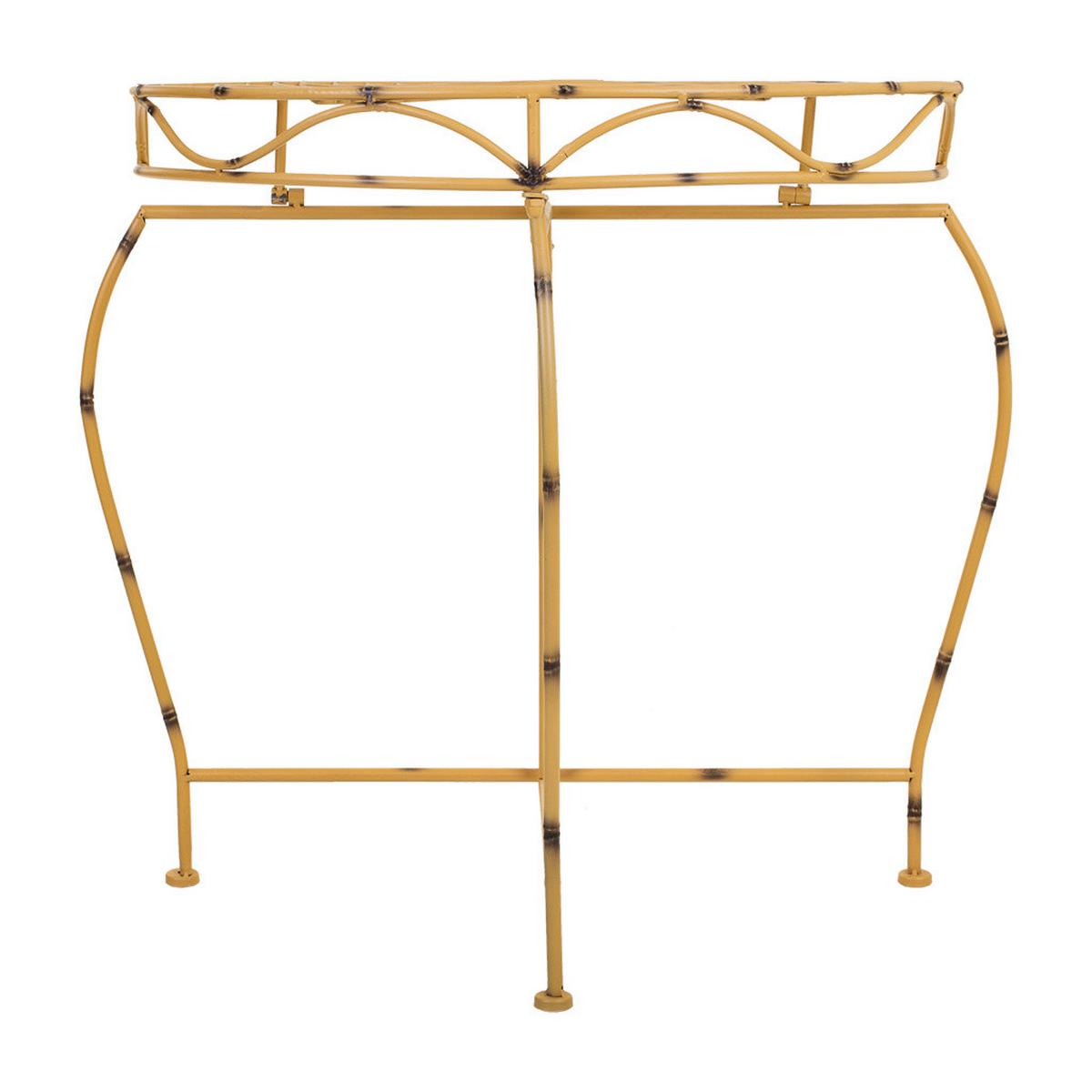 KONSOLENTISCH, gelb, 75x37cm - Gelb, Metall (37/75/75cm) - Wanderlust