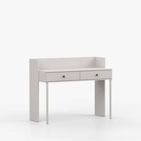 SCHMINKTISCH OLAF II 120cm/95cm/52cm Kaschmir, Griff Anthrazit - Kaschmir/Anthrazit, Holzwerkstoff/Metall (120/95/52cm) - imoebel24