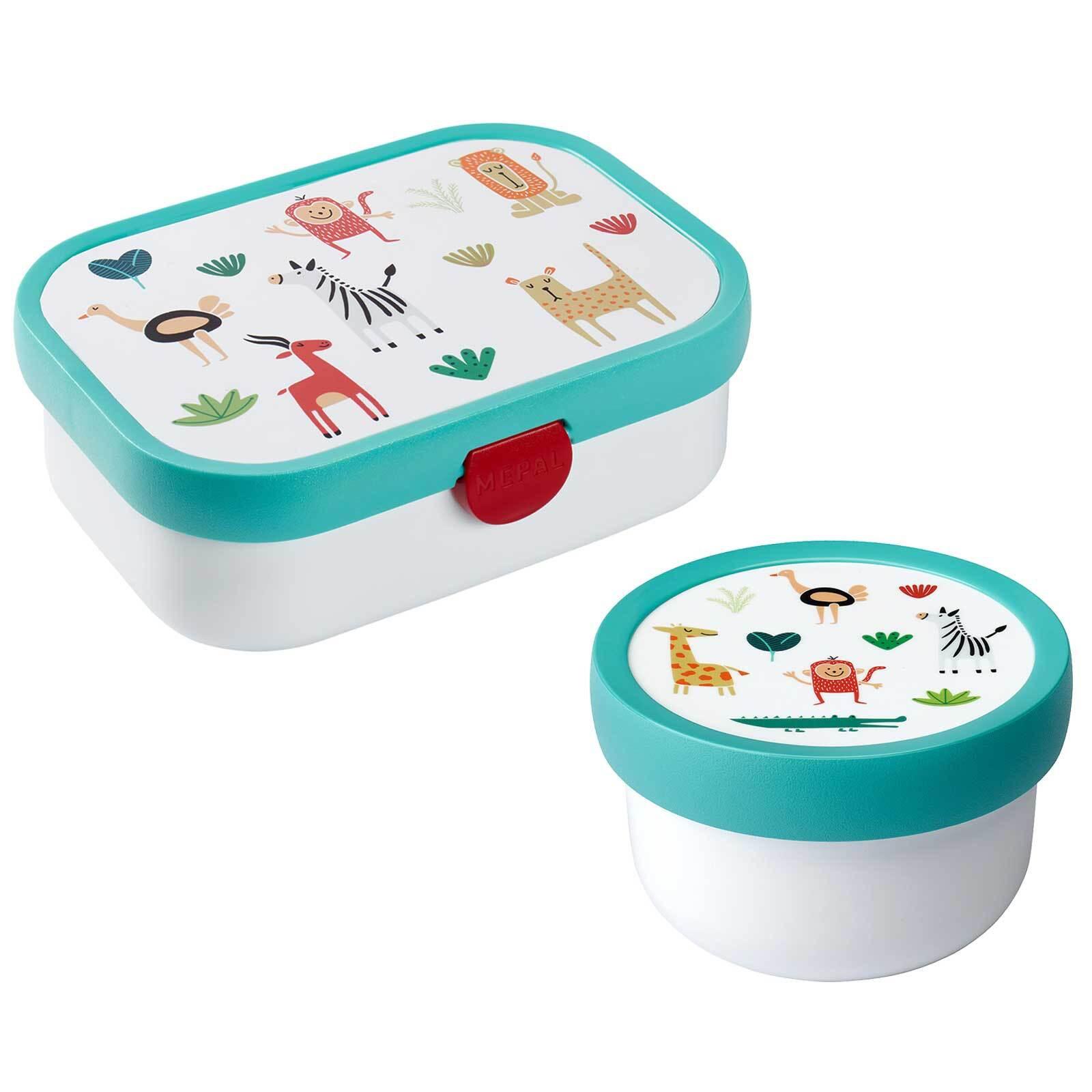 OBST- UND BENTOBOX ANIMAL FRIENDS Campus bunt 300 & 750 ml - Multicolor, Kunststoff (2/2/2cm) - Mepal