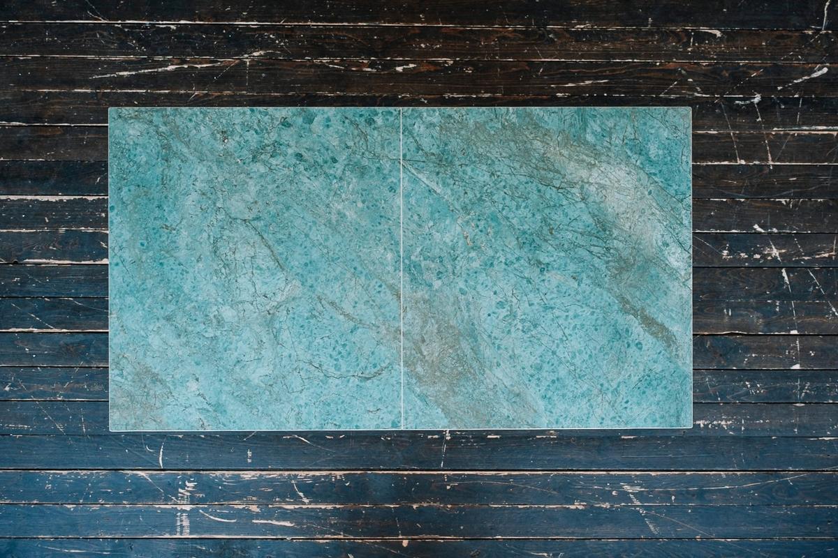 ESSTISCH ODAR Grün Glas - Schwarz/Grün, Glas/Metall (100/180/76cm) - KAWOLA