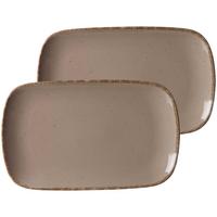 PLATTEN Casa Grau 33 x 20 cm 2er Set - Grau, Keramik (20/3/33cm) - Ritzenhoff Breker