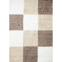 TEPPICH Hochflor RHEIN in Mokka, kariert, 120 x 170 cm - Braun, Textil (170/120cm) - KADIMA DESIGN