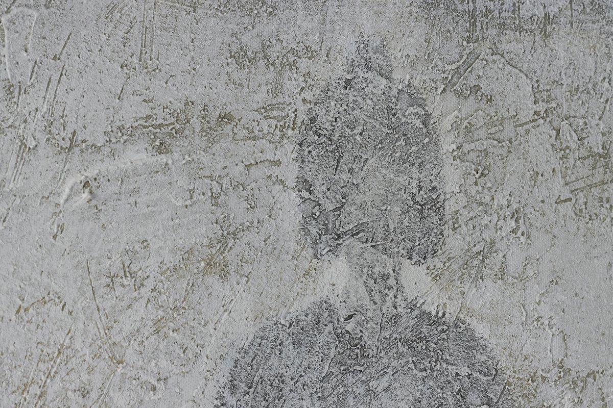 ACRYLBILD HANDGEMALT 100/75 cm - Goldfarben/Grau, Holz/Textil (100/75cm) - KUNSTLOFT