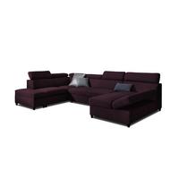 WOHNLANDSCHAFT Schlafsofa Anton - Violett, Holzwerkstoff/Textil (342/96/205cm) - Fun Möbel