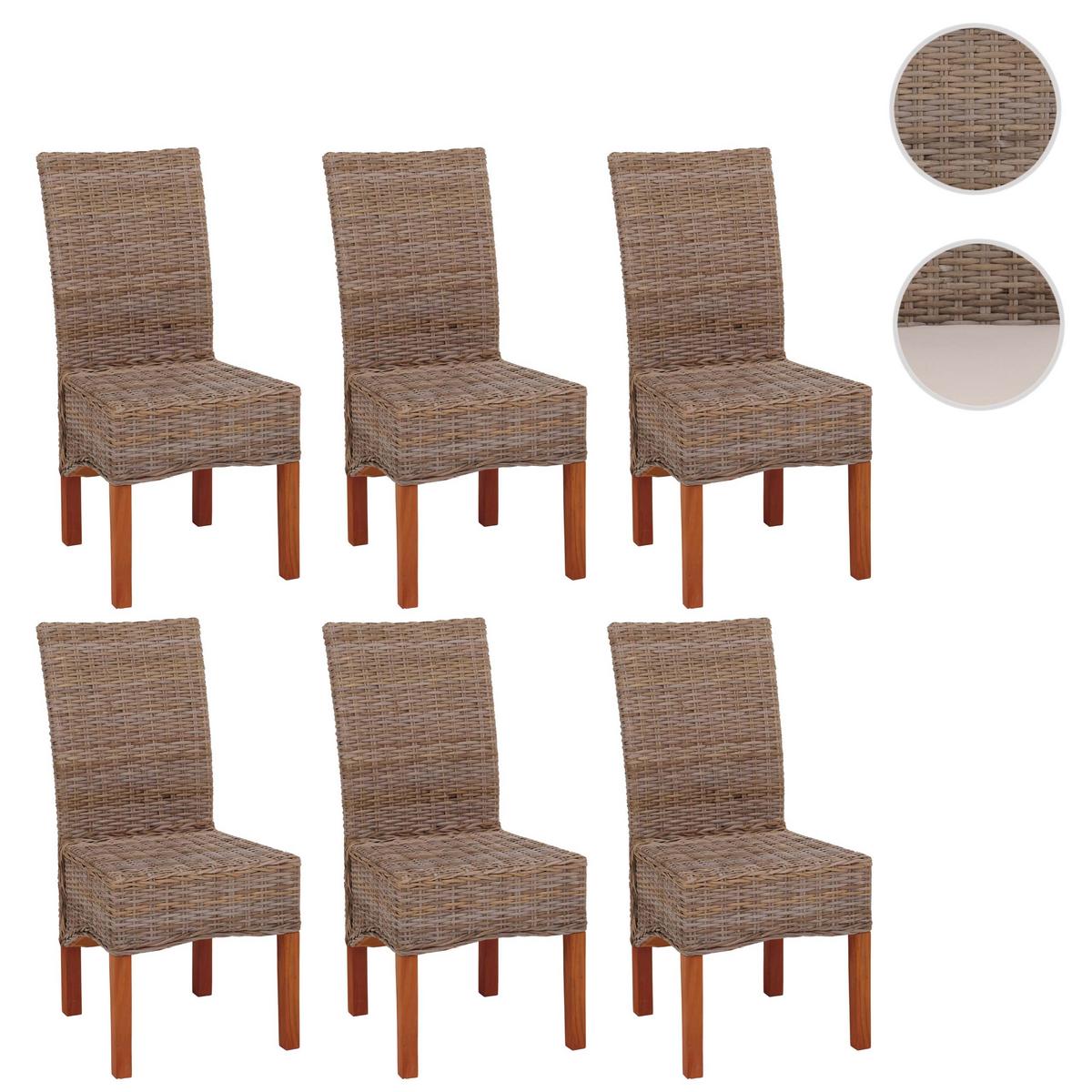 ESSZIMMERSTUHL Braun 6er-Set - Braun, Holz (46/97/50cm) - MCW