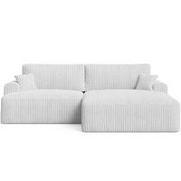 ECKSOFA Serene Grau Rechts - Grau, Holz/Textil (145/259cm) - Graingold