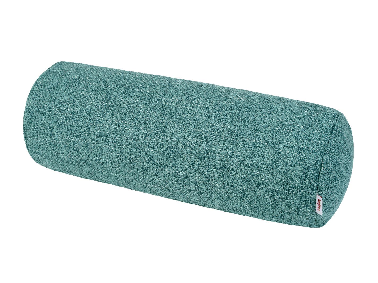 NACKENROLLENHÜLLE Bouclé ocean-petrol 40/15 cm - Petrol, Textil (15/40cm) - beties Heimtextil