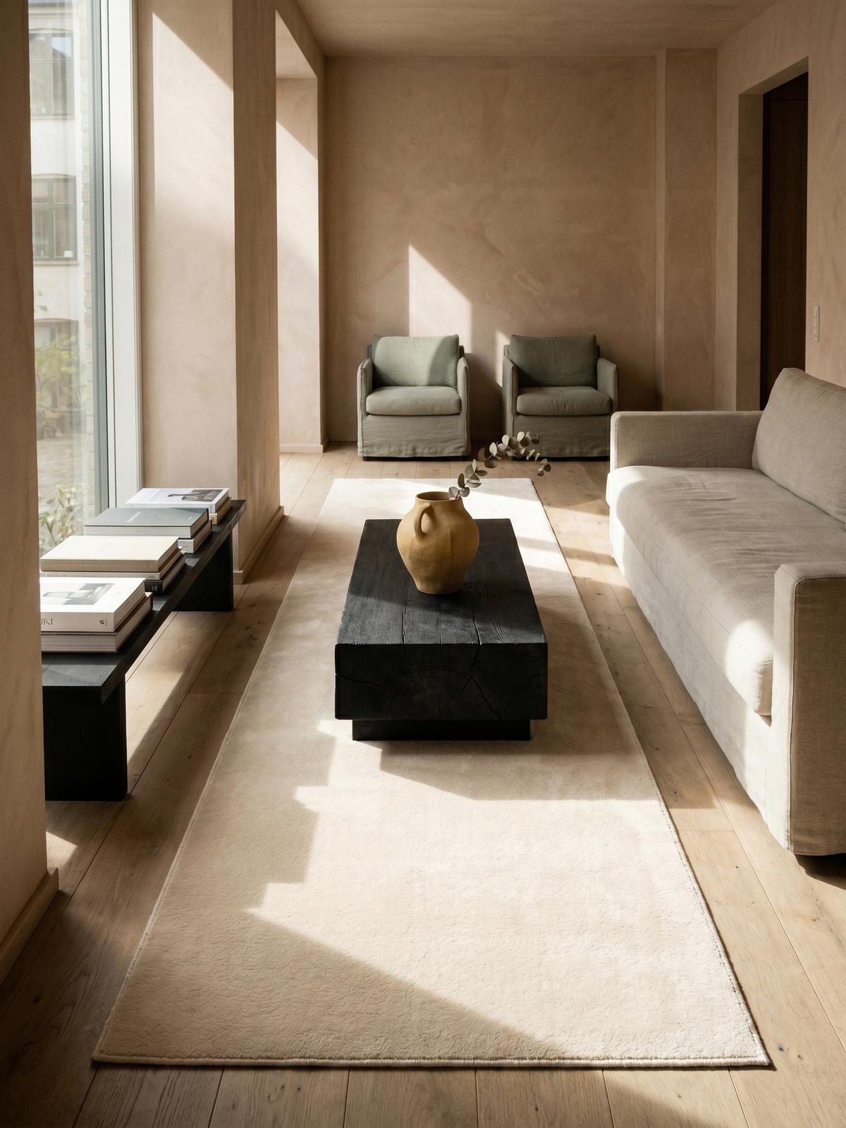 TEPPICHLÄUFER Antirutsch Uni RUTOR Polyester Beige 80 x 150 cm - Beige, Textil (80/150cm) - KADIMA DESIGN