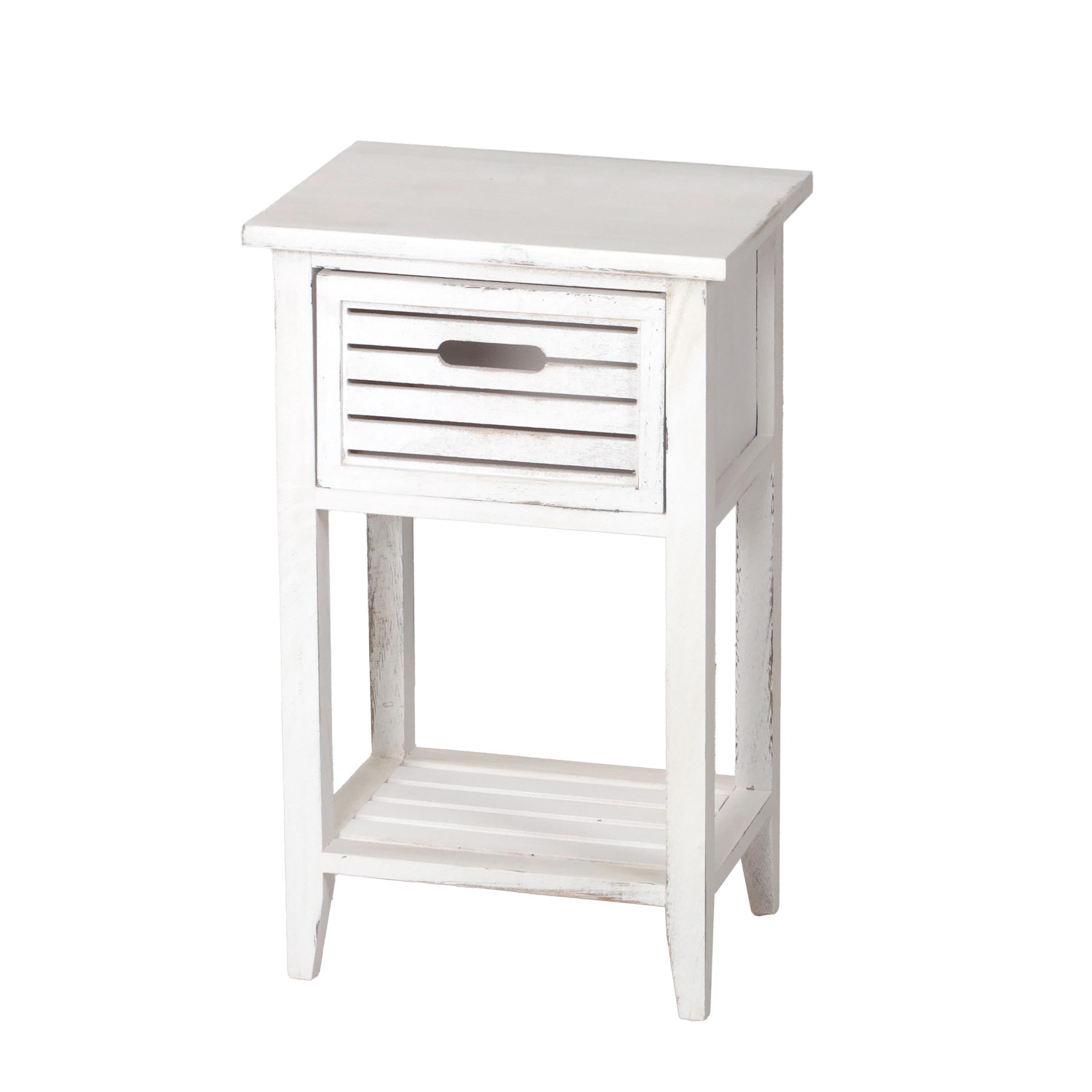 KOMMODE SCHUBLADE SHABBY-LOOK Cremeweiß - Weiß, Holz (38/61/30cm) - MCW