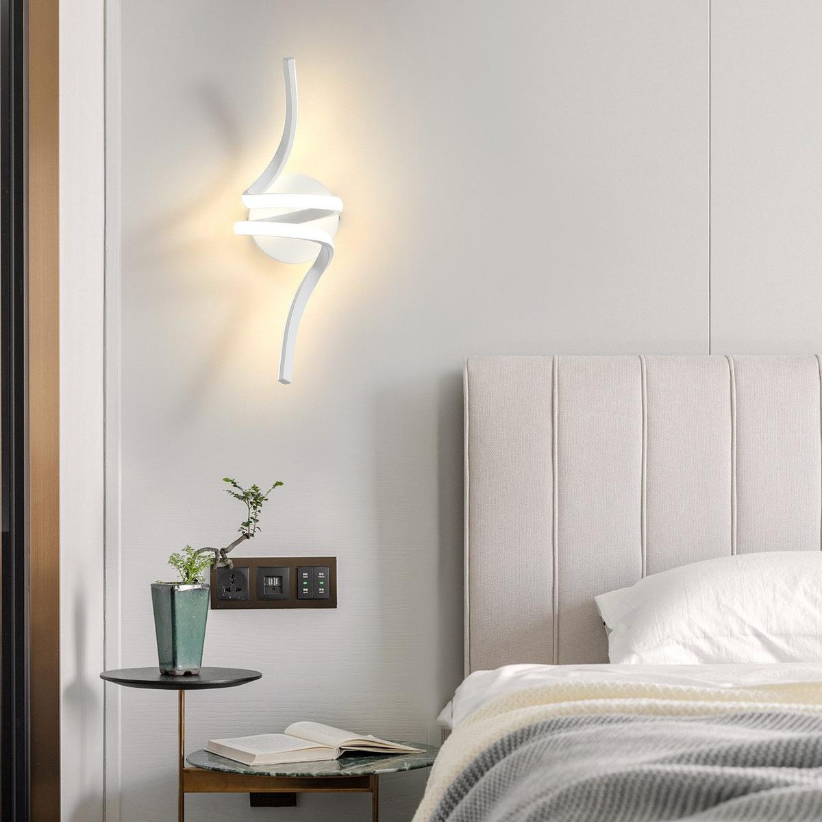 LED - WANDLEUCHTE Rinnoth 12.5/16.5/40.5 cm - Weiß, Metall (12.5/16.5/40.5cm) - ZMH