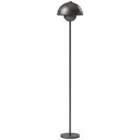 STEHLAMPE Metall Zement Grau - Grau, Metall (30/30/155cm) - HOMCOM