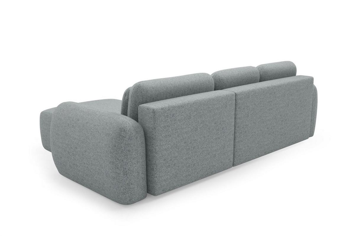 ECKSOFA Gaston Mit Schlaffunktion - Dunkelgrau, Holzwerkstoff/Textil (304/190cm) - Fun Möbel