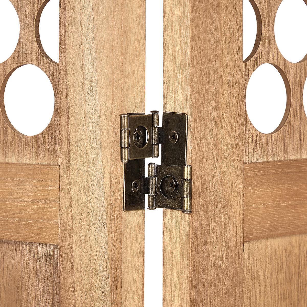 RAUMTEILER 4-teilig Hellbraun 163/170 cm Certosa - Braun, Holz (163/170/2cm) - Beliani