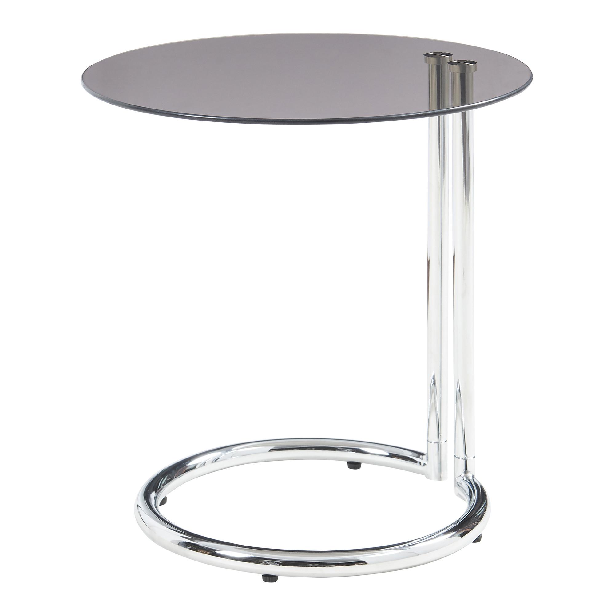 BEISTELLTISCH Ylivieska - Chromfarben/Bronzefarben, Glas/Metall (44.5/44.5/46cm) - [en.casa]