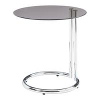 BEISTELLTISCH Ylivieska - Chromfarben/Bronzefarben, Glas/Metall (44.5/44.5/46cm) - [en.casa]