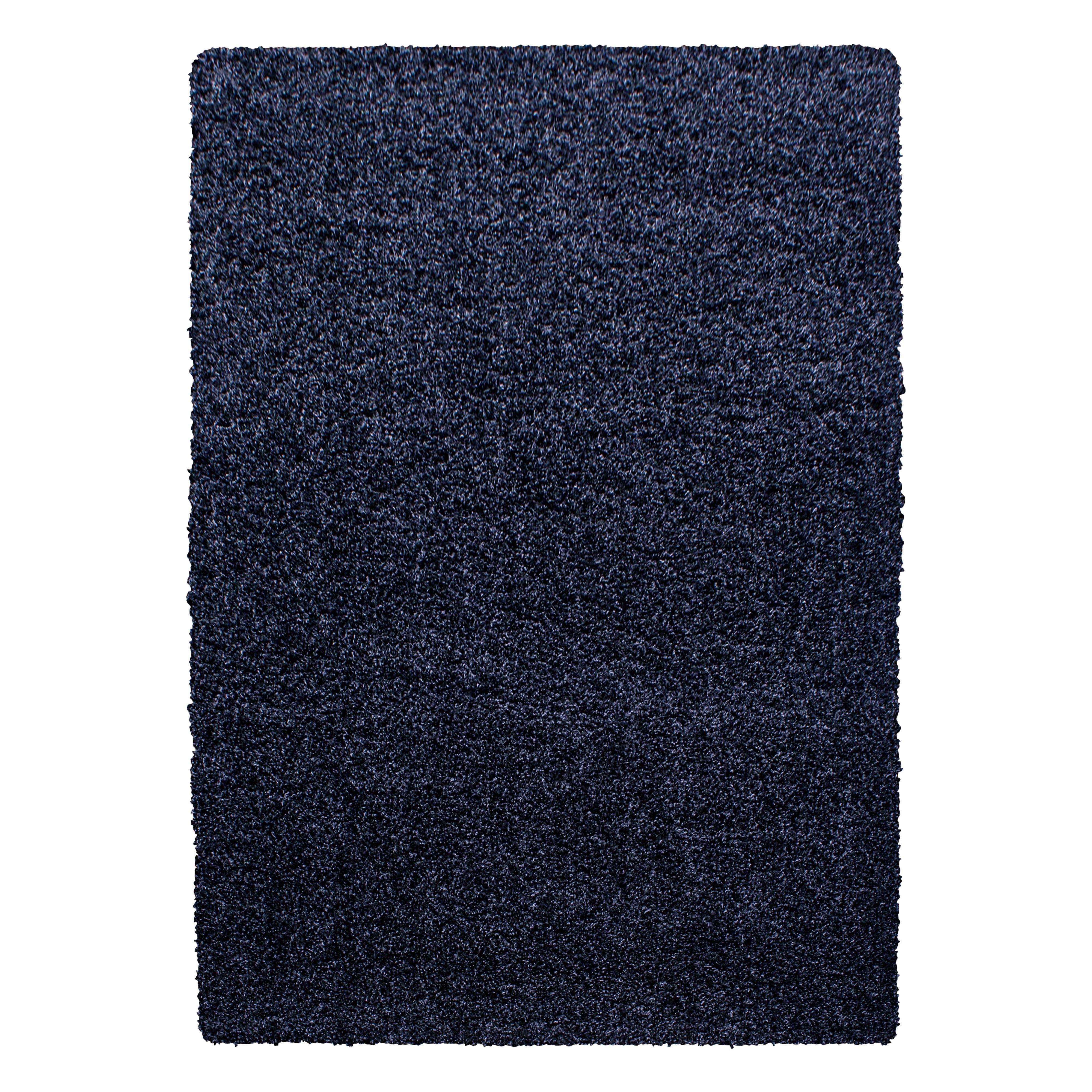 HOCHFLORTEPPICH RHEIN, einfarbig, aus Polypropylen, Marineblau, 240 x 340 cm - Blau, Textil (340/240cm) - KADIMA DESIGN