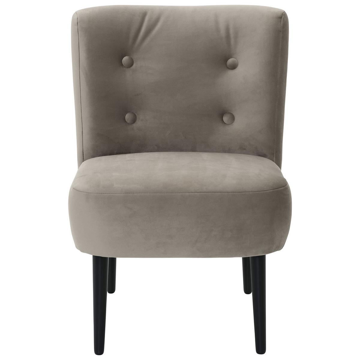 POLSTERSESSEL Kamle Samtvelours sahara - Sahara, Kunststoff (58/78/68cm) - 58aufmkessel