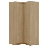 ECKSCHRANK Elena mit 2 Türen, 95x95 cm, Eiche Geölt - Hellbraun/Eichefarben, Holzwerkstoff (95/190.5/95cm) - Beautysofa