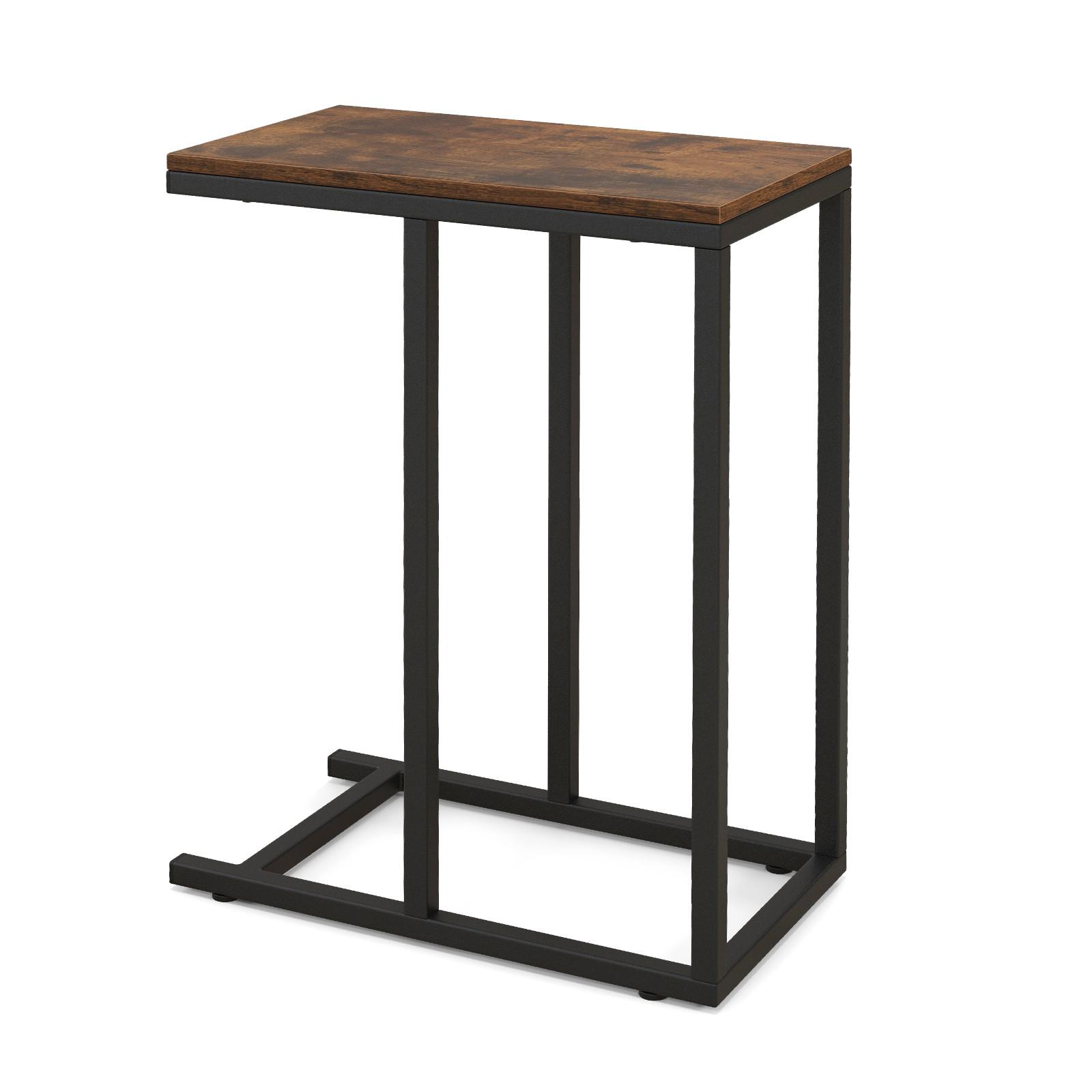 BEISTELLTISCH 64cm Braun - Braun, Holz (25/45/64cm) - COSTWAY