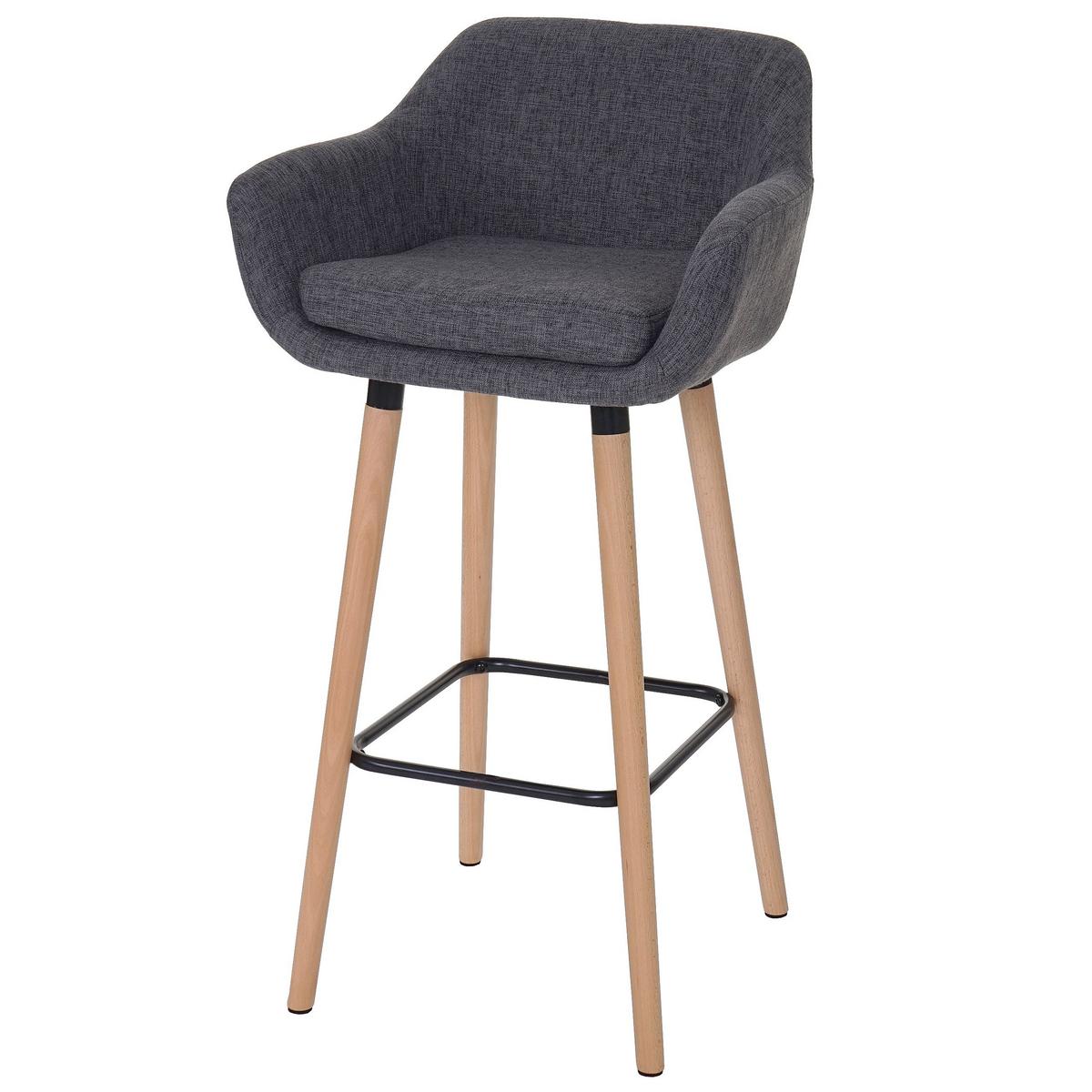 BARHOCKER Grau 2er-Set - Grau, Textil (53/99/45cm) - MCW