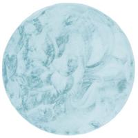 FELLTEPPICH LUXUS SUPER SOFT PLUSH RUND - Türkis, Textil (80/80cm) - Pergamon