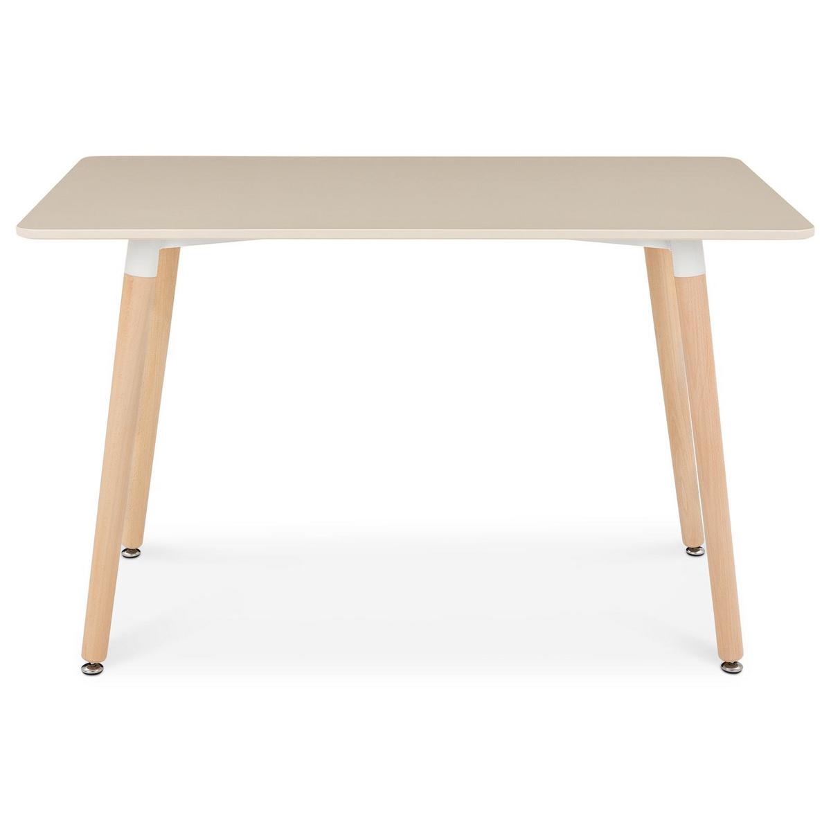 ESSTISCH SHANNON cremeweiß - Creme, Holz/Holzwerkstoff (70/120/75cm) - IDIMEX