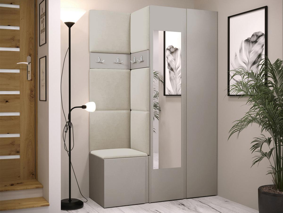 GARDEROBEN-SET Orion XXVI - Kaschmir/Beige, Holzwerkstoff/Kunststoff (116/186/46cm) - MIRJAN24