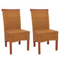 ESSZIMMERSTUHL Braun 2er-Set - Braun, Holz (46/96/42cm) - MCW