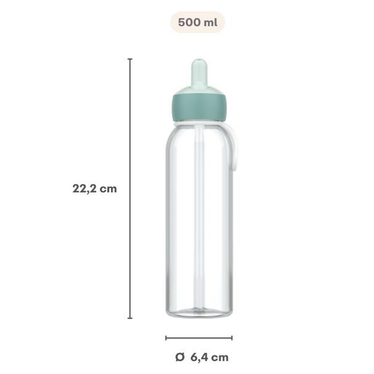 WASSERFLASCHE FLIP-UP Campus 2025 Cool Blue 500 ml - Blau, Kunststoff (0.5L) - Mepal