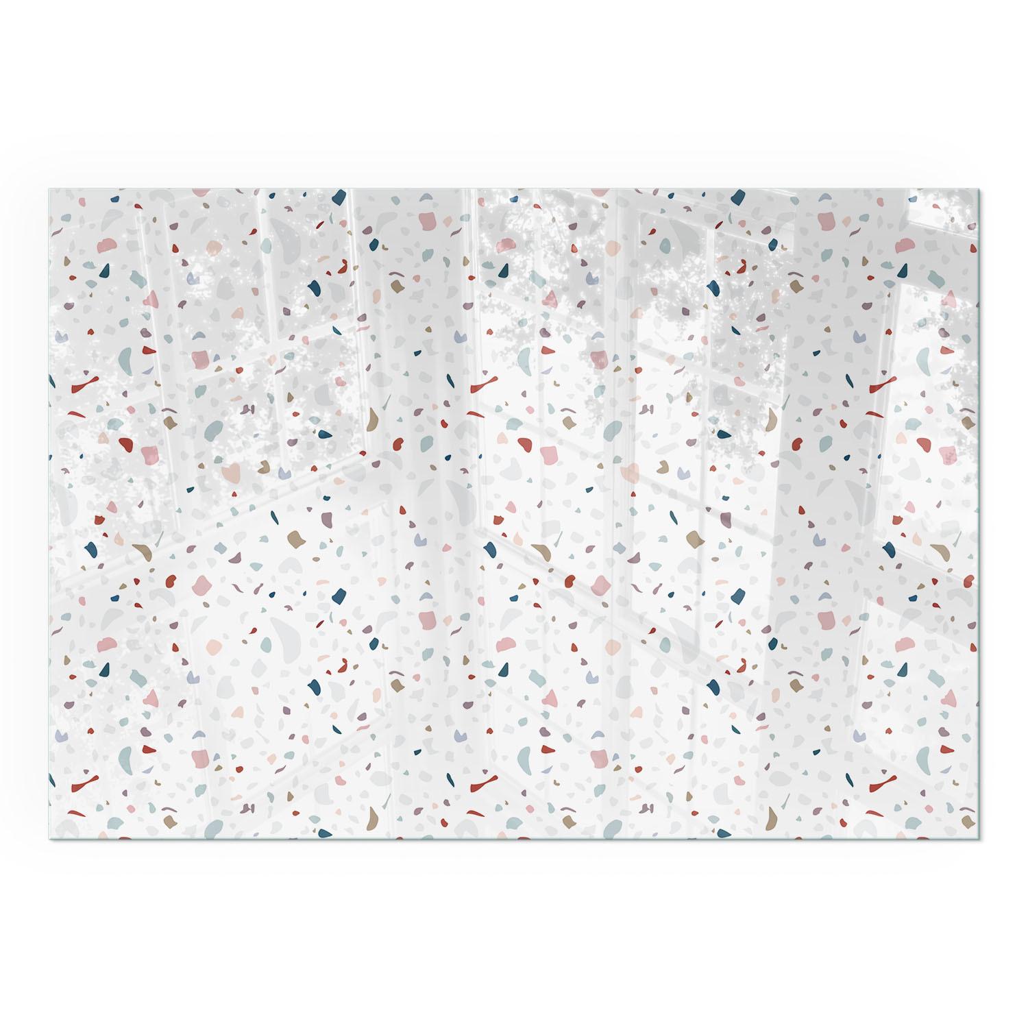 GLASPLATTE für Kamin 100x70 cm - Weiß, Glas (100/70/0.4cm) - TULUP