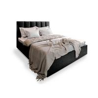 POLSTERBETT LURE 120x200 cm mit Bettkästen - Schwarz - Schwarz, Holz/Textil - MASSENO