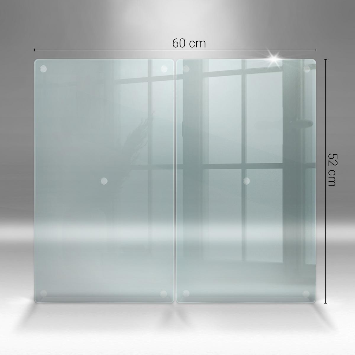 HERDABDECKPLATTE (2stk.) 30x52 cm Transparent - Transparent, Glas (30/0.4/52cm) - TULUP