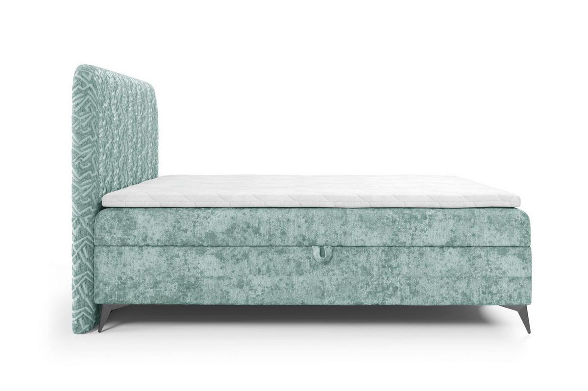 BOXBETT Triana - Grün, Holzwerkstoff/Textil (180/200cm) - Fun Möbel