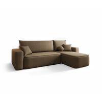 ECKSOFA Agepo In Curio - Braun, Holzwerkstoff/Textil (250/150cm) - Fun Möbel