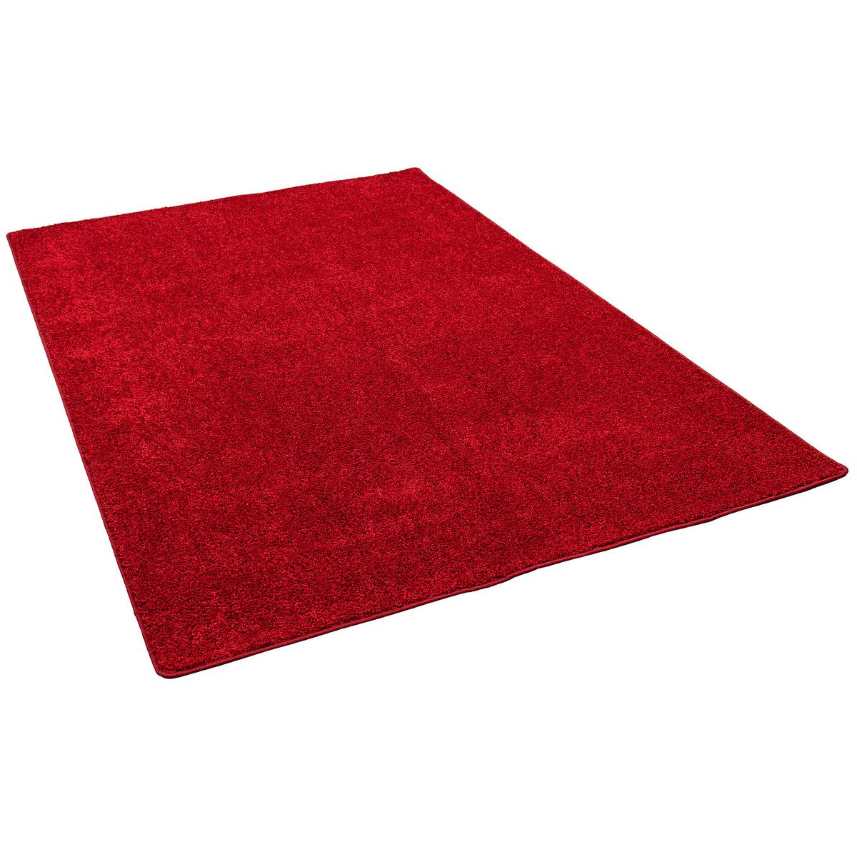 HOCHFLOR LANGFLOR TEPPICH COTTAGE - Rot, Textil (80/160cm) - Snapstyle