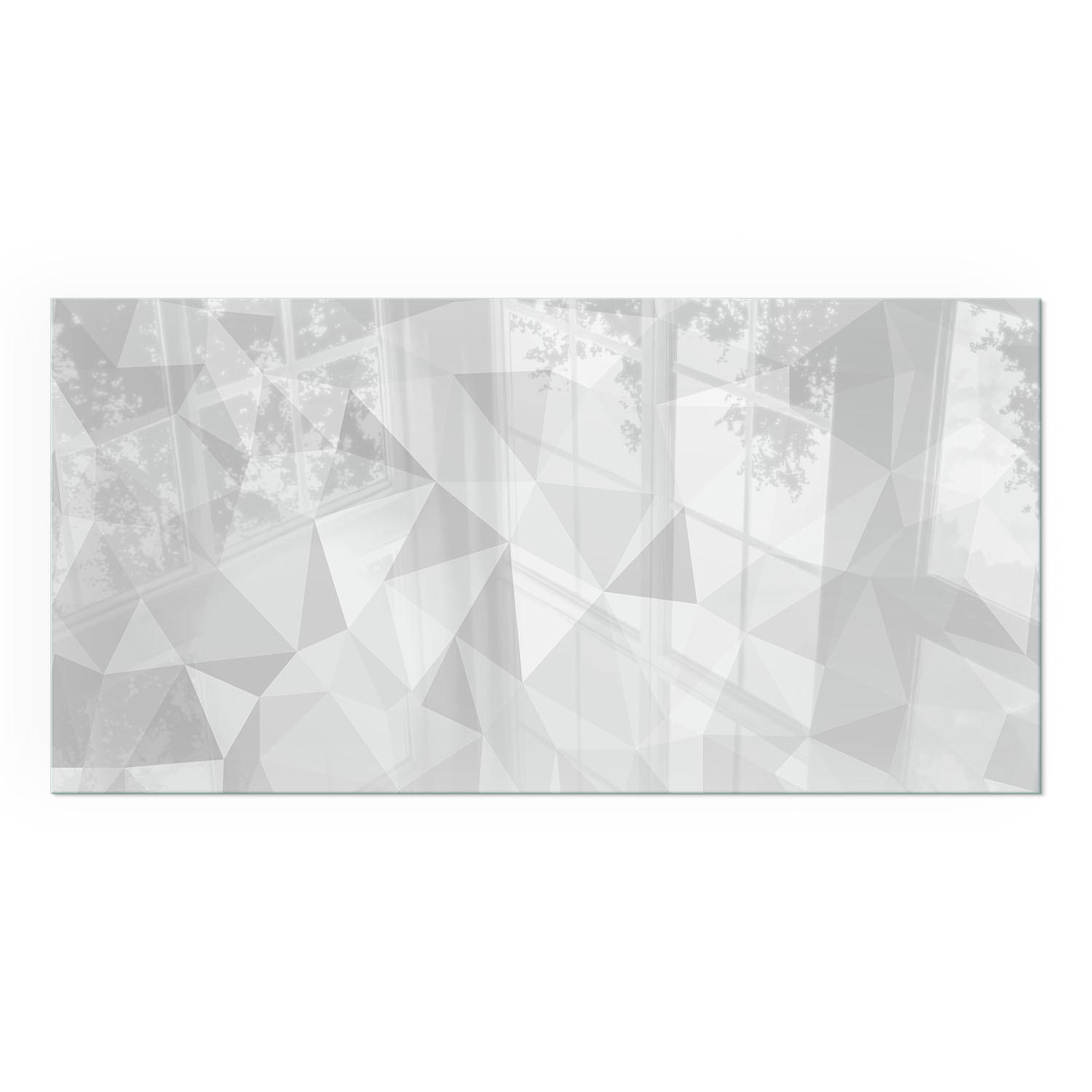 GLASPLATTE für Kamin 120x60 cm - Grau, Glas (120/60/0.4cm) - TULUP