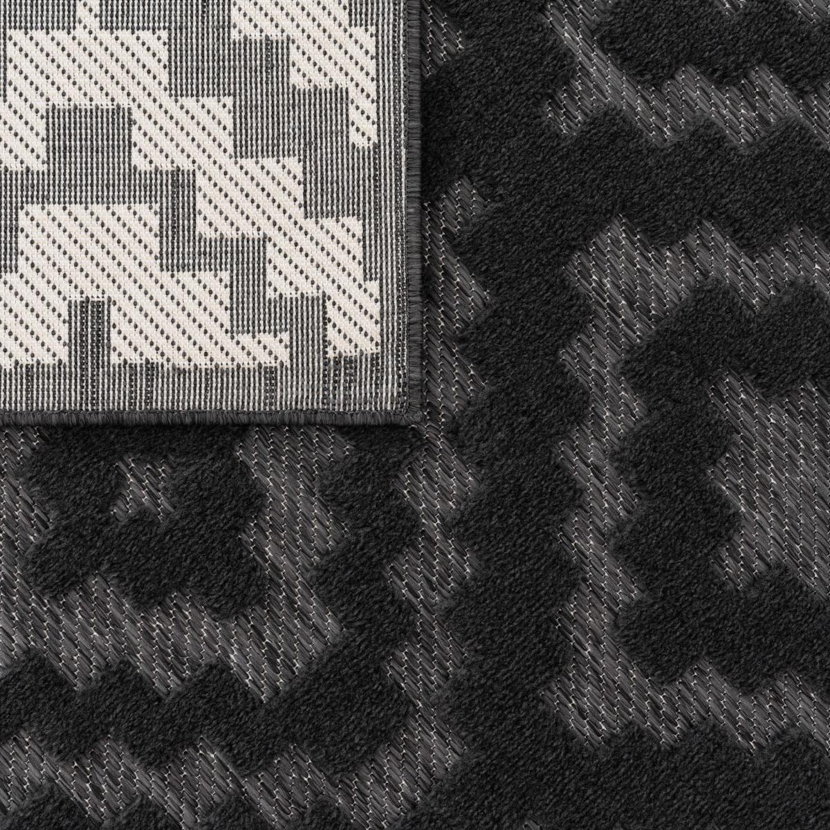 OUTDOORTEPPICH Ethno Anthrazit 80 x 150 cm - Anthrazit, Kunststoff (80/150cm) - TT Home