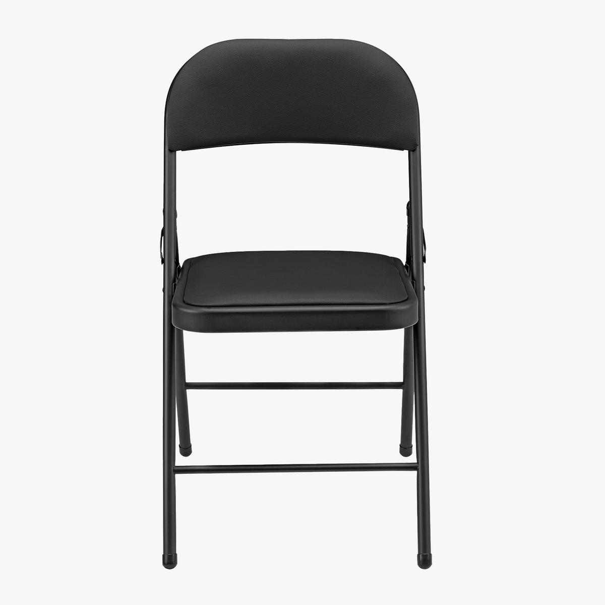 STUHL-SET 6 TLG. - Schwarz, Kunststoff/Metall (46/80/50cm) - pro.tec
