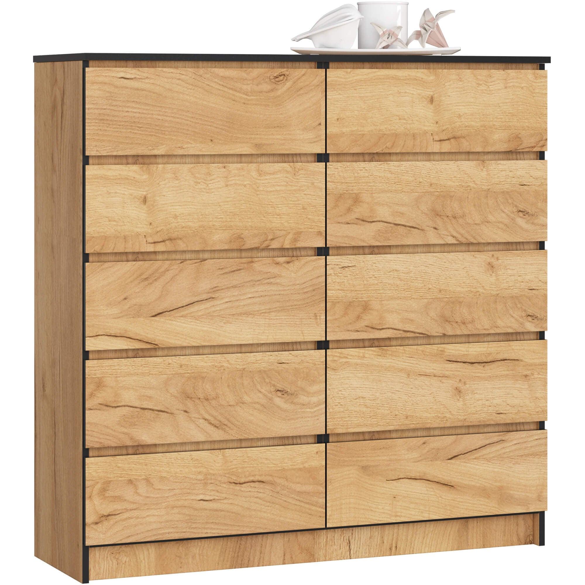 KOMMODE Eiche Craft 121/120/40 - Eiche San Remo, Holzwerkstoff (120/121/40cm) - RAUMHIRSCH FURNITURE